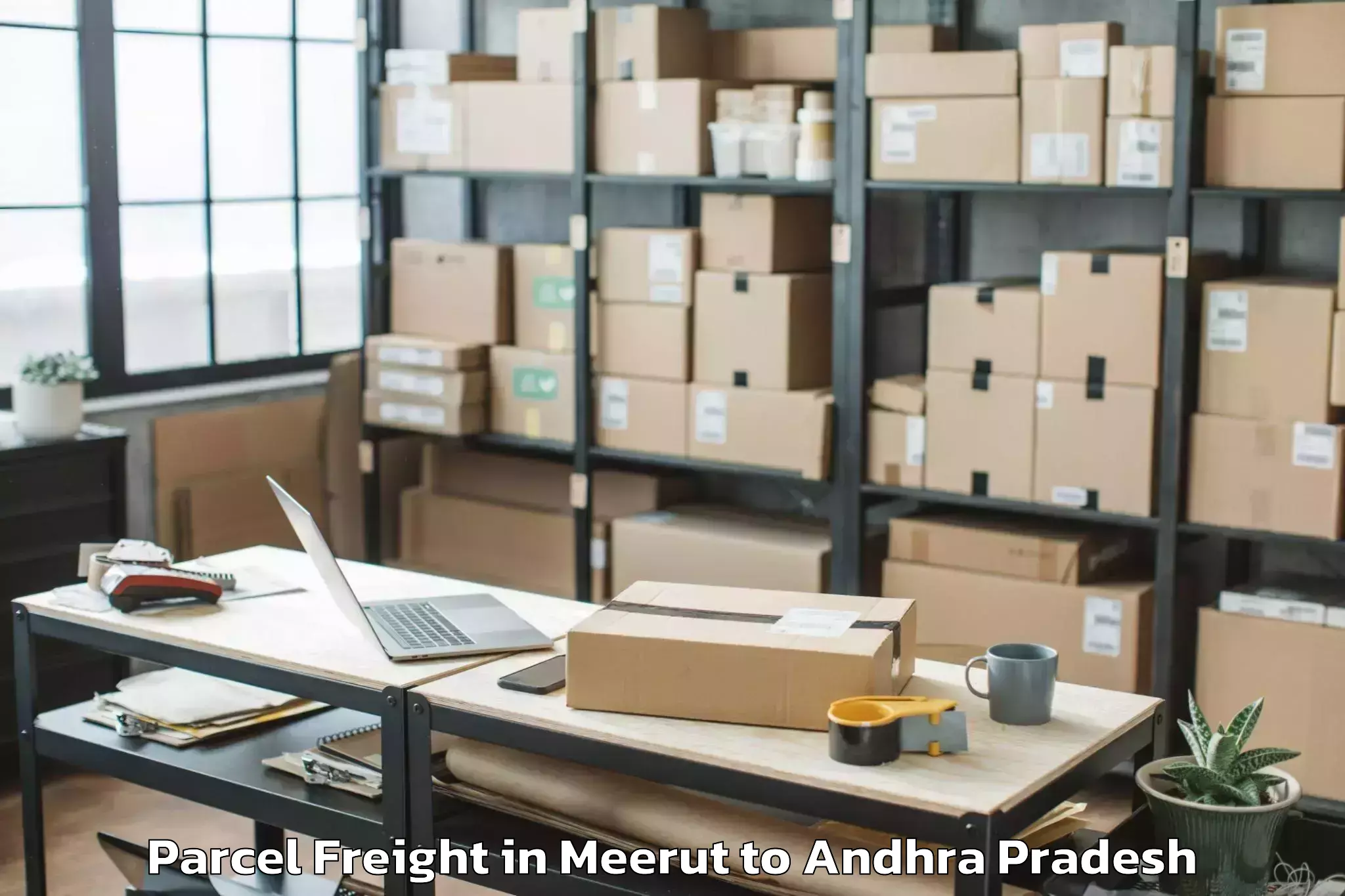 Comprehensive Meerut to Nallacheruvu Parcel Freight